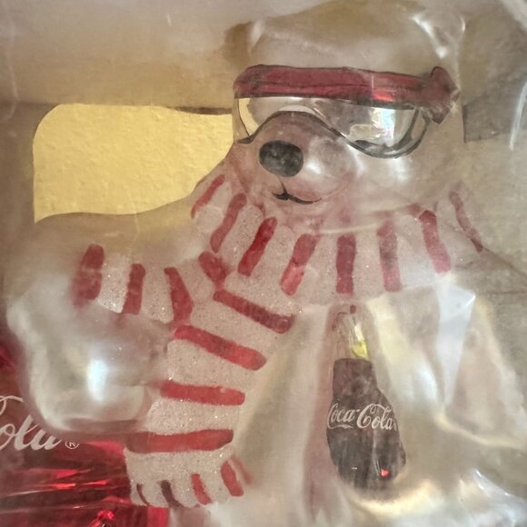 Coca-Cola Table Top Collection 1998 Polar Bear & Vending Machine Ornament Mercur - Picture 2 of 8